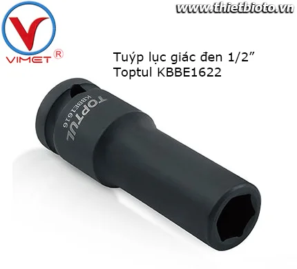 Tuýp lục giác đen 1/2" Toptul KBBE1622