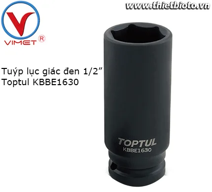 Tuýp lục giác đen 1/2" Toptul KBBE1630