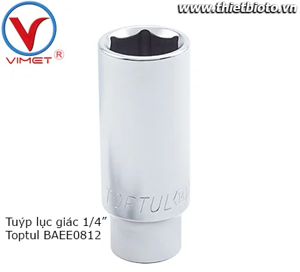 Tuýp lục giác 1/4" Toptul BAEE0812