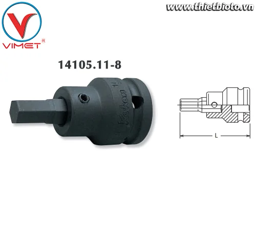 Đầu tuýp lục giác 8mm Koken 14105.11-8